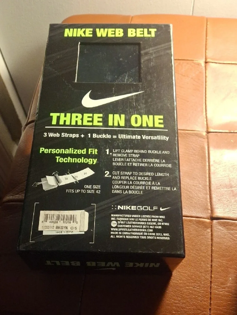 3 Nike Men’s Web Belt Set — Black, Gray, Navy